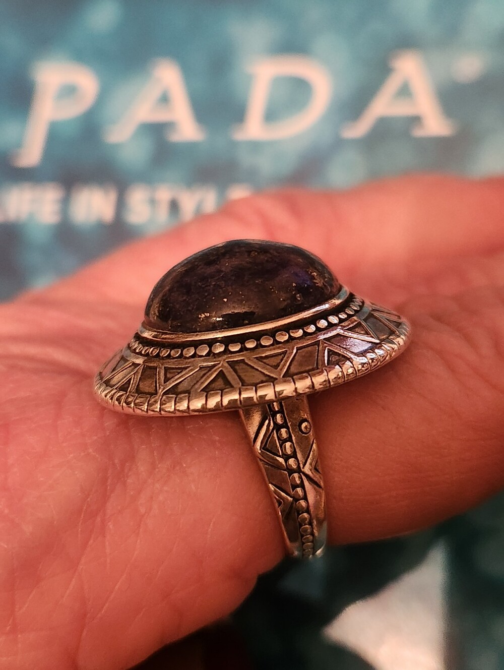 Silpada Designs Peruvian Ring Size 7 Lapis